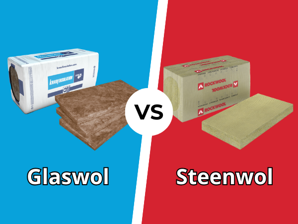 Wat is het verschil tussen glaswol en steenwol?