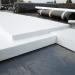 EPS platen op een plat dak