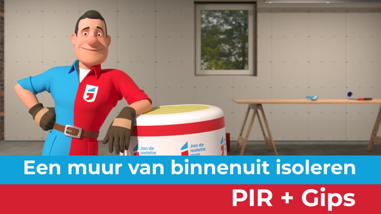 Van binnenuit een buitenmuur isoleren | Voorzetwand isolatie PIR+GIPS