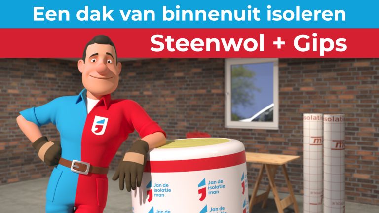 Een plat dak van binnenuit isoleren / binnenzijde