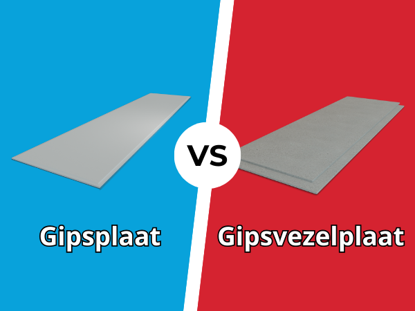 Wat is het verschil tussen gipsplaten en (Fermacell) gipsvezelplaten?