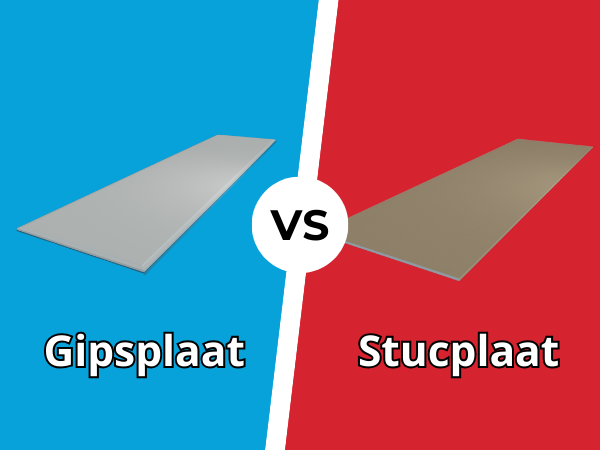 Wat is het verschil tussen stucplaten en gipsplaten?
