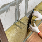 Steenwol plaatsen wand