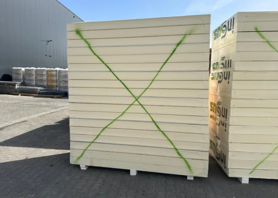 B-keus PIR 2-zijdig aluminium 2400x1200x140mm Rd:6.36 (=2,88 m²)