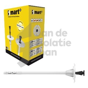 Isolatieplug 10x220mm met kunststof slagpen (=100st)