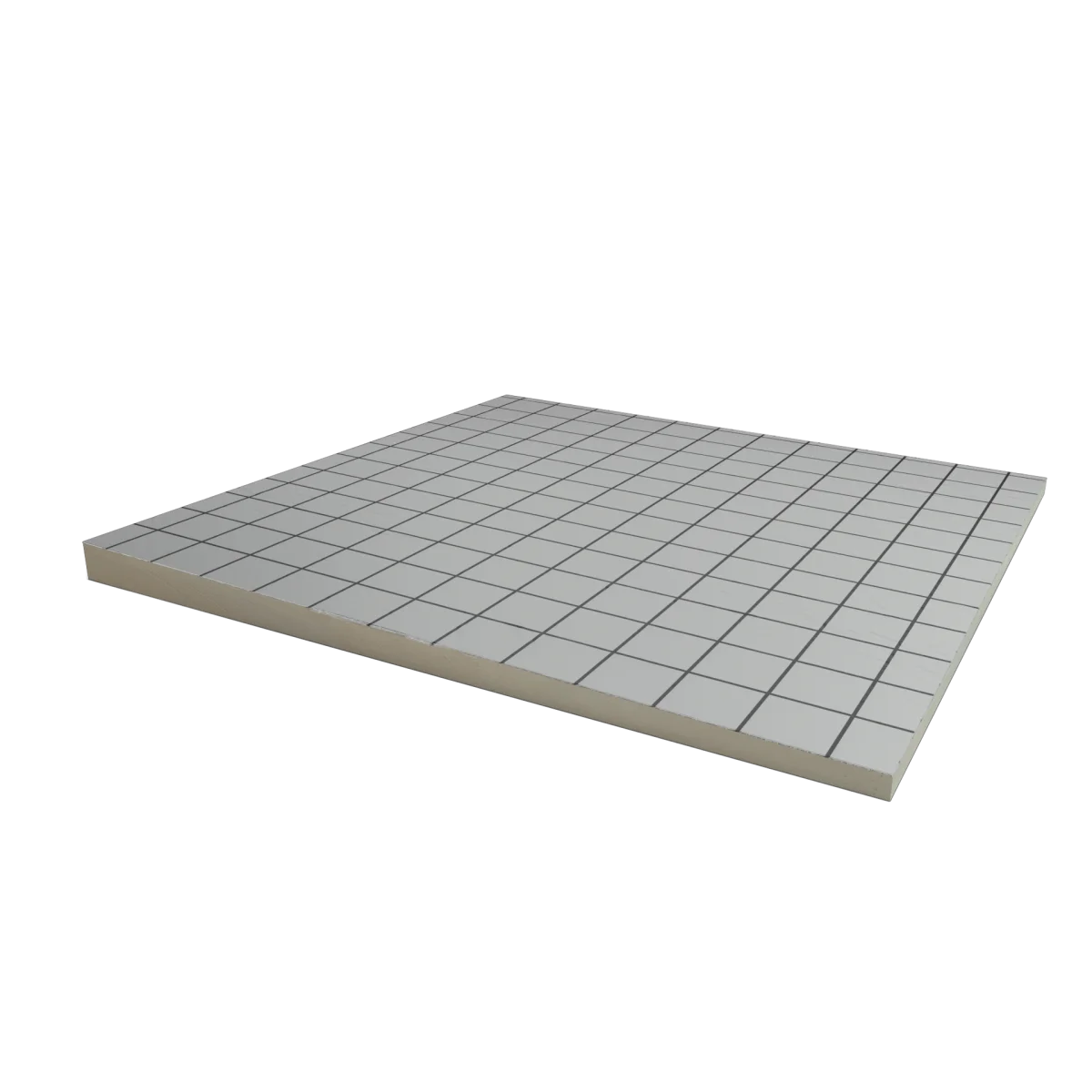 PIR afschot 2-zijdig aluminium 1200x1200x100/110mm Rd:4.50/5.00 (=1,44 m²)