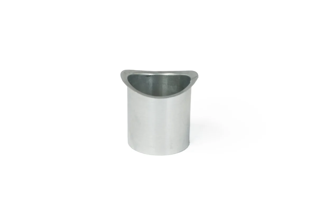 Zinken tapeinde voor mastgoot, ovaal, ø80mm Lengte=9cm