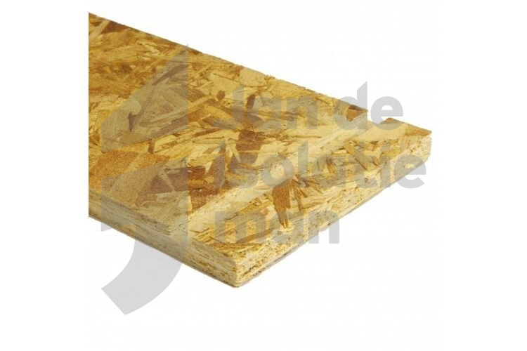 Metal stud achterhout 200x595x18mm met sleuf