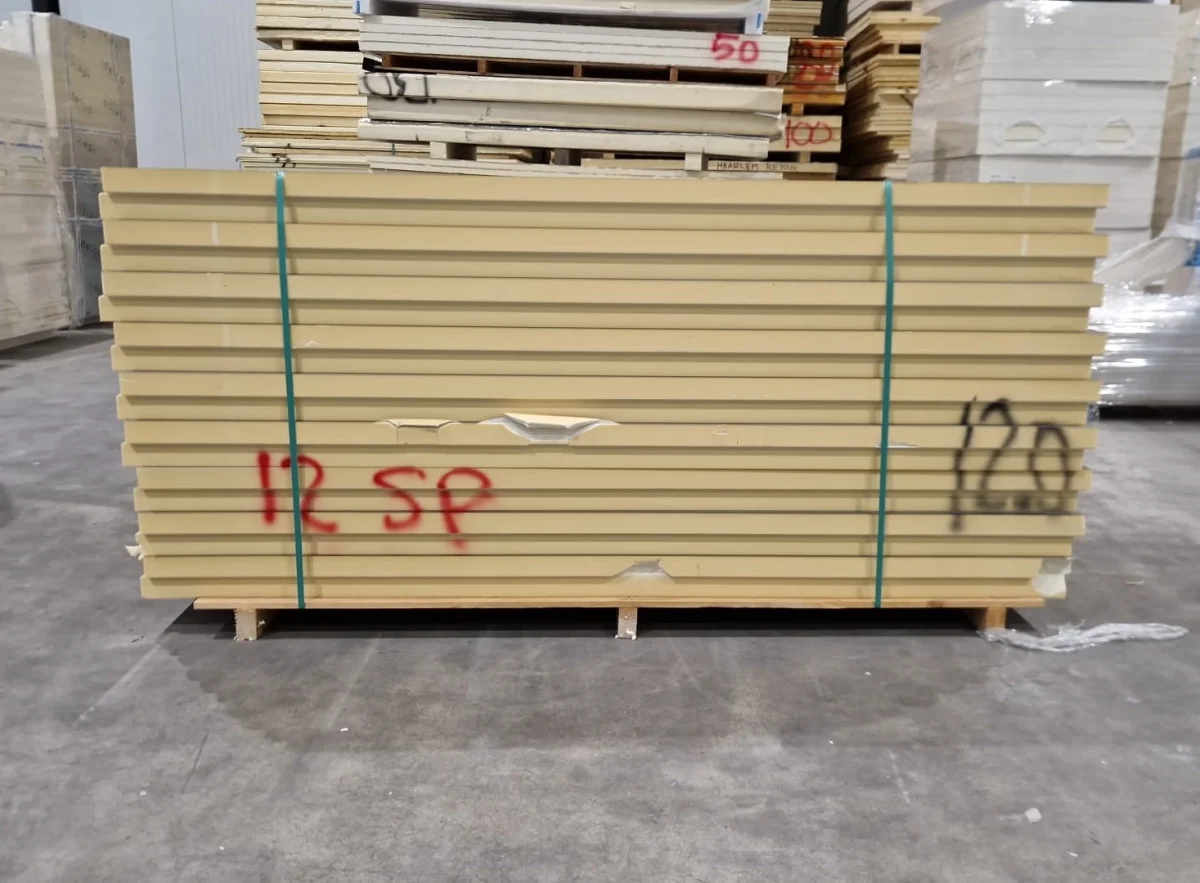 B-Keus PIR 2-zijdig aluminium Sponning 2400x1200x120mm Rd:5.20 (=2,88 m²)