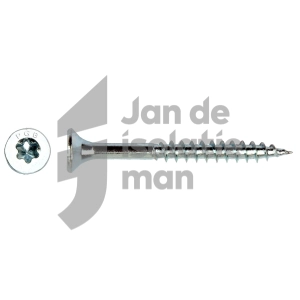 Spaanplaatschroeven verzinkt 5,0x80mm (=200st)
