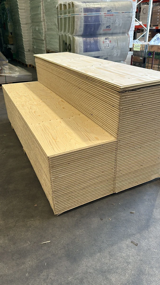 B-keus Underlayment Fins Vuren 4TG 2440x610x18mm (=1,49 m²)