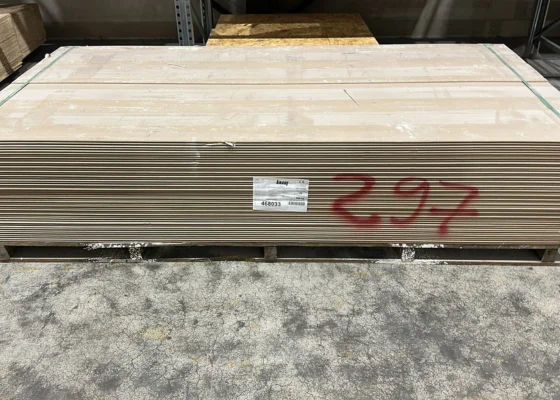 Outletpartij 297 Knauf stucplaat 2400x600x9,5mm RK 96st (=69,12m²)