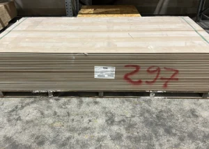 Outletpartij 297 Knauf stucplaat 2400x600x9,5mm RK 96st (=69,12m²)