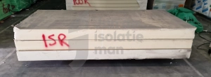 B-keus PIR 2-zijdig aluminium 2400x1200x150mm Rd:6.80 (=2,88 m²)