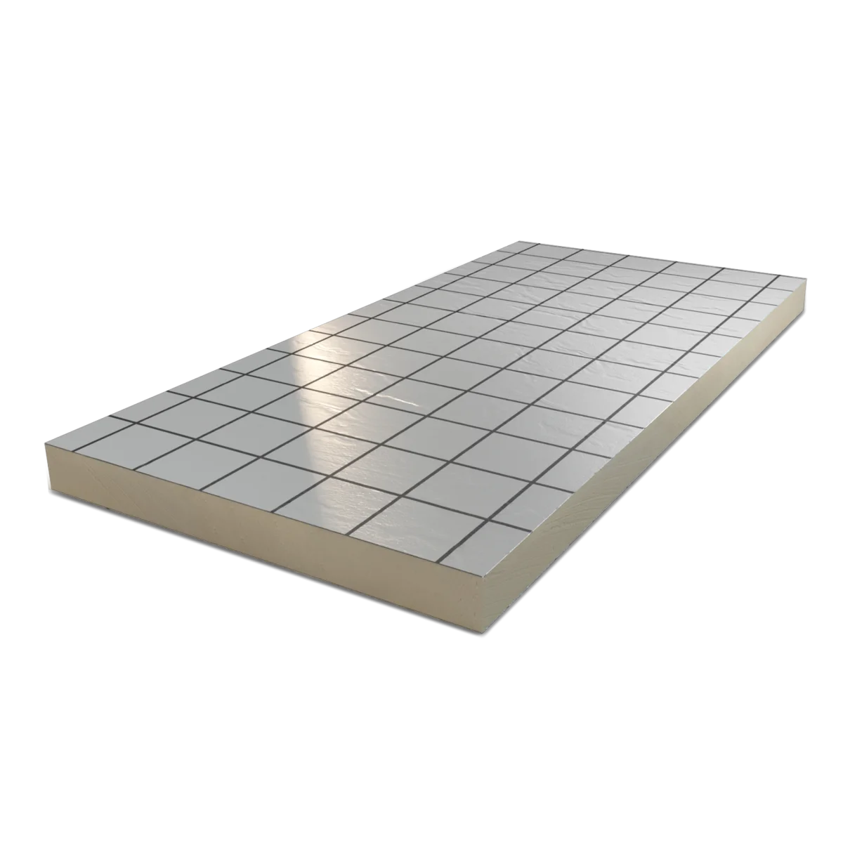 PIR 2-zijdig Aluminium 1200x600x160mm Rd:7.25(=0,72 m²)