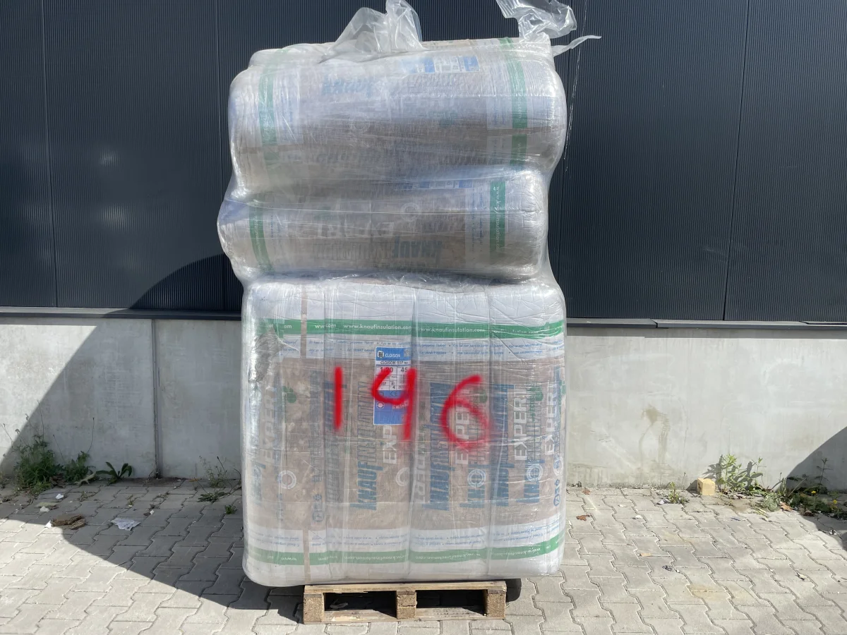 Outletpartij 146 diverse rollen glaswol 20 pakken