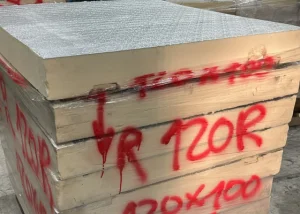 Outletpartij 246 8 stuks B-keus PIR R 1200x1000x120mm aluminiumfolie (=9,60m²)