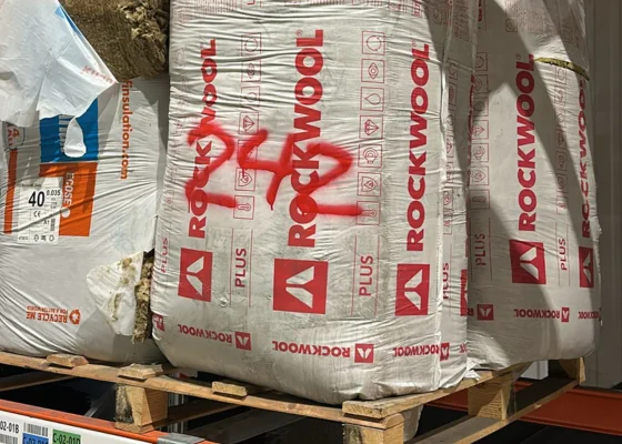 Outletpartij 242 4 pakken diverse B-keus steenwol (1000x600mm/1200x600mm)