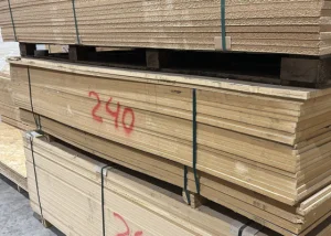 Outletpartij 240 27 platen B-keus MDF 18mm 1220x2440 standaard (=80,37m2)