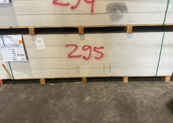 Outletpartij 295 Fermacell Slimpanel 2450x1200x12,5 48st (=141,12m²)