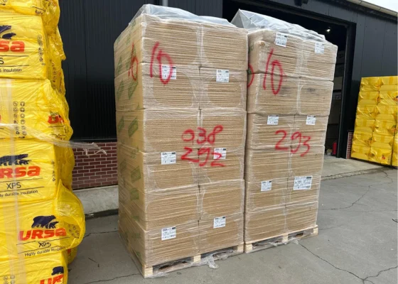 Outletpartij 293 Pavaflex houtvezelisolatie Rd:2,60 1220x575x100mm 48st (=33,72m²)