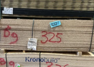 Outletpartij 325 OSB 2500x1250x9mm 88st  (=275m²)