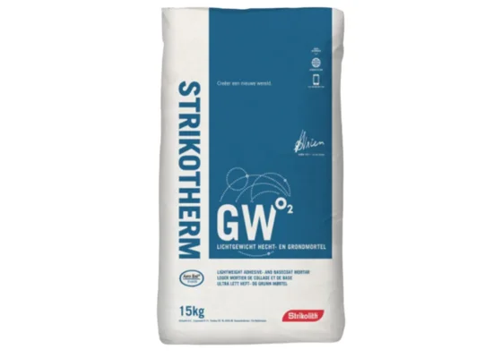 Strikotherm GW O2 Hecht-, grond- en afwerkmortel 15 KG