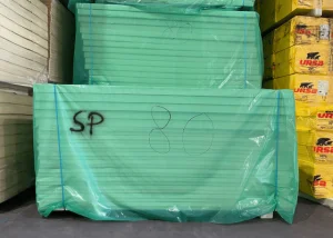 B-keus PUR isoplaat2-zijdig alucraft 2500x1200x80mm Rd:3.60 (=3,00m²)