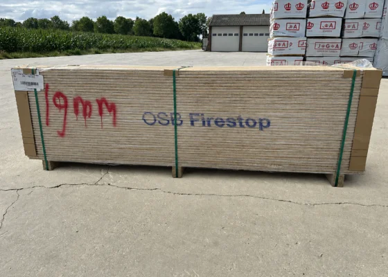 B-keus OSB 2500x625x19mm Tand & Groef Firestop (=1,56 m²)