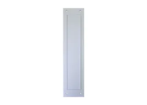 Brievenbusklep met borstel wit 343x80x10mm