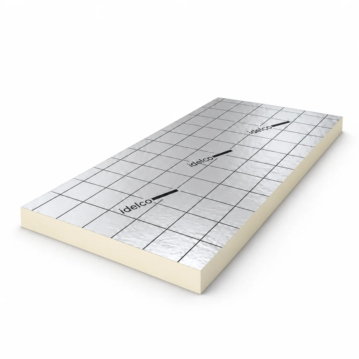 PIR 2-zijdig Aluminium 1200x600x90mm Rd:4.05 (=0,72m²)