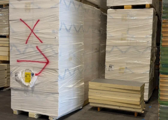 B-keus PUR 2-zijdig Aluminium Craft 1200x600x80mm Rd:3.60 (=1,20m²)