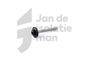 Spenglerschroef RVS 4,5x40 incl. Neopreen ring zwart